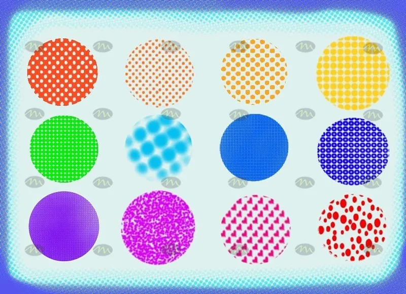 12个点阵图案|Procreate笔刷详情图 6