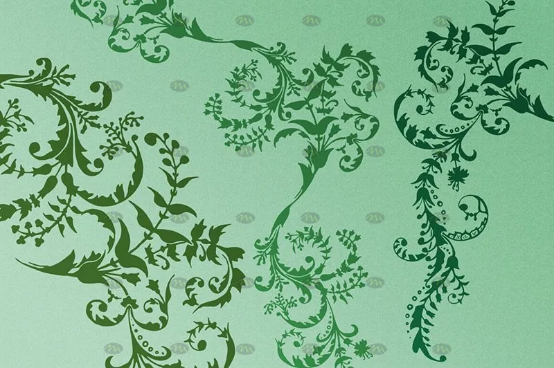 100个欧式复古花纹|Procreate笔刷详情图 13