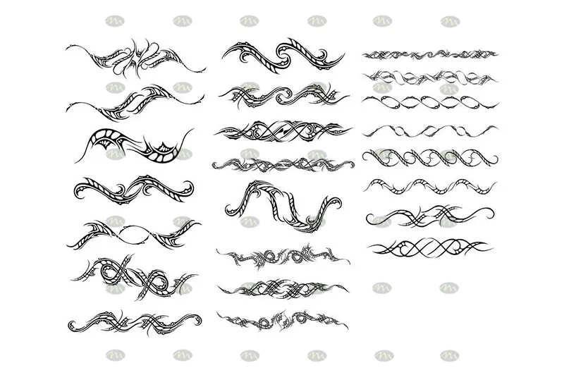 350个纹身刺青图案套装|Procreate笔刷详情图 16