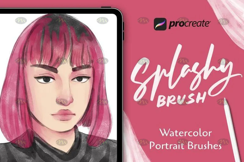 20个人像插画|Procreate笔刷详情图 11