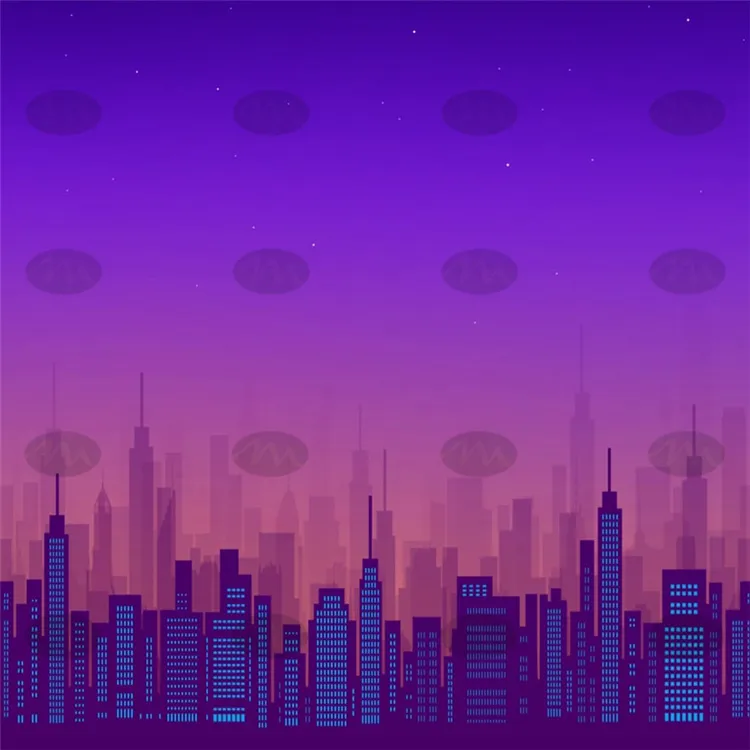 130个城市剪影轮廓天际线图案|Procreate笔刷详情图 8