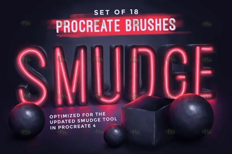 18个涂抹|Procreate笔刷详情图 16