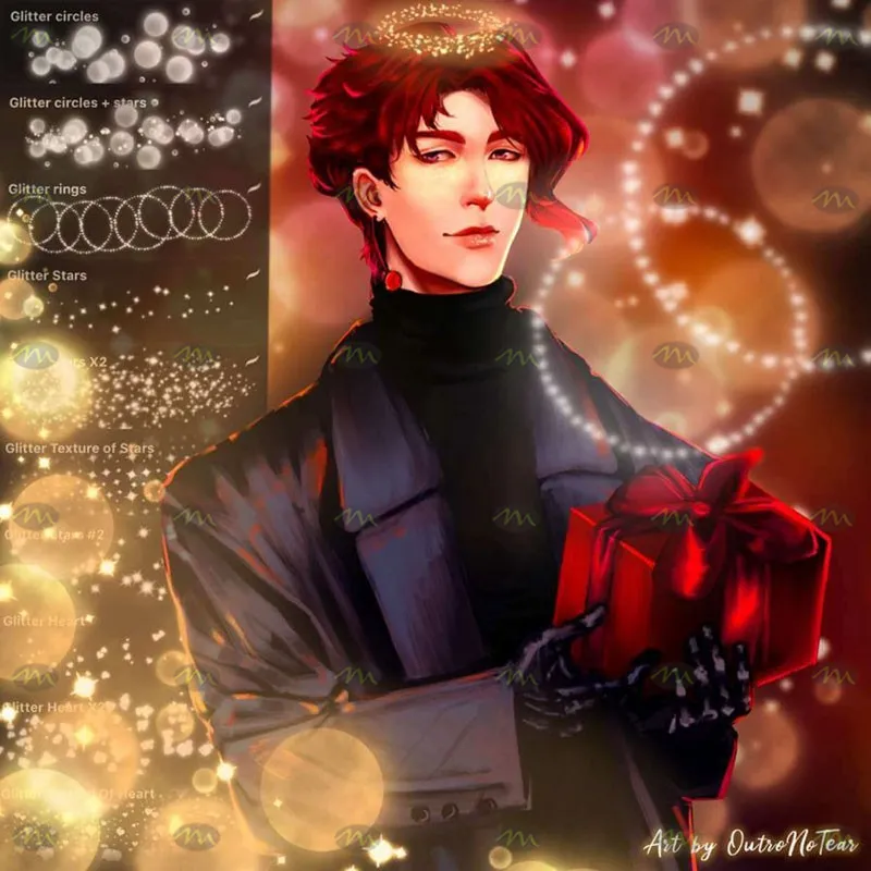 6个散点光效|Procreate笔刷详情图 8