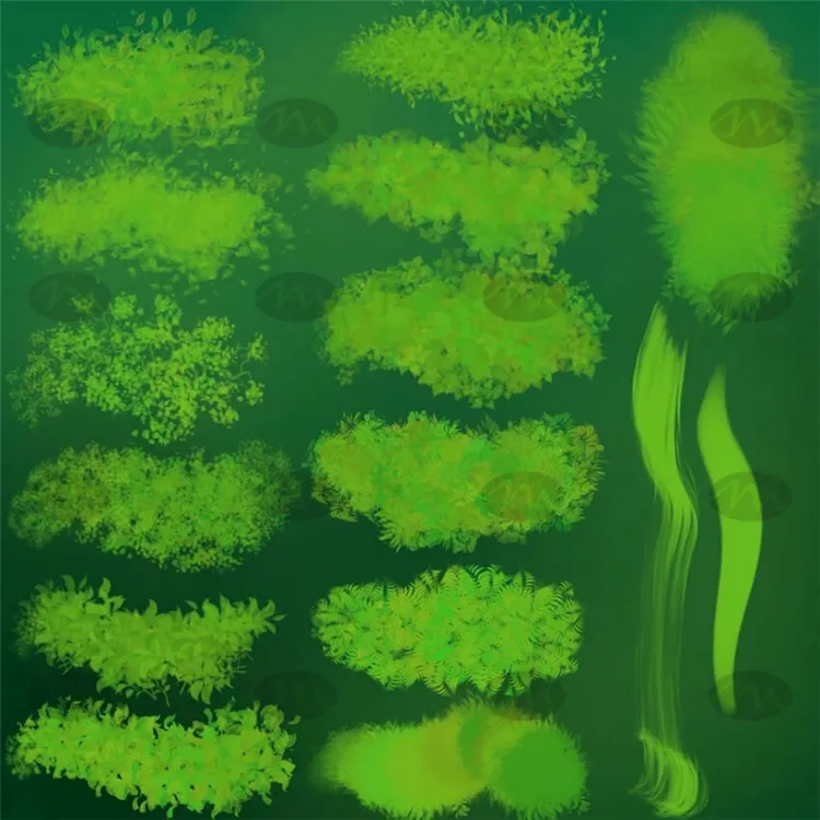 75套植物叶子手绘卡通绘本|Procreate笔刷详情图 9