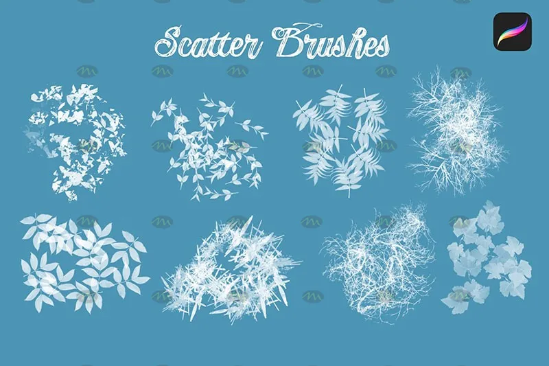 74个风景植物｜Procreate笔刷详情图 13