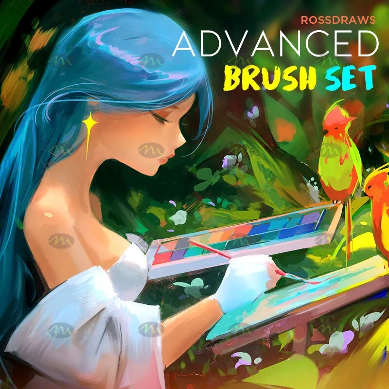 24个专业插画师|Procreate笔刷详情图 14