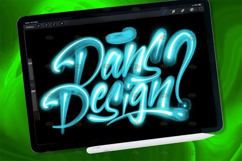 9个3D高光涂鸦|Procreate笔刷详情图 6