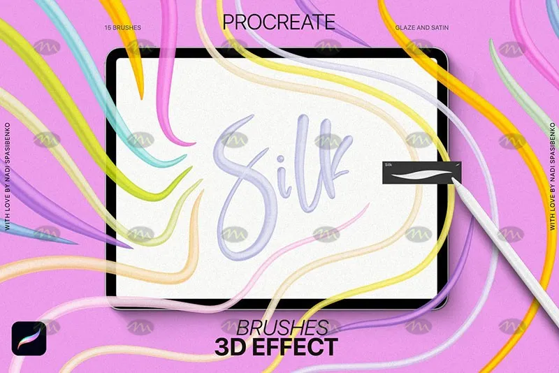 15个3D效果｜Procreate笔刷详情图 13