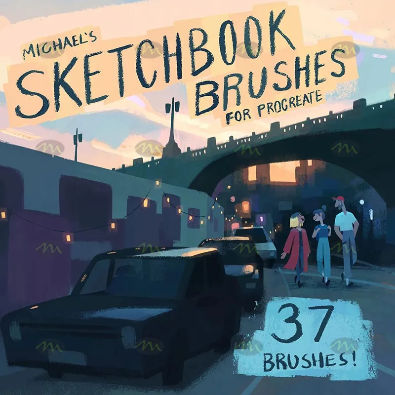 37个速写套装|Procreate笔刷详情图 14