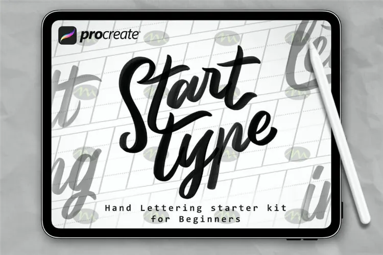 20个手写英文书法字母字符|Procreate笔刷详情图 12