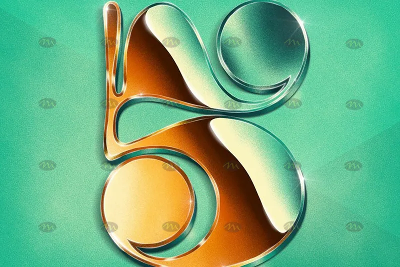 10个3D立体字|Procreate笔刷详情图 12