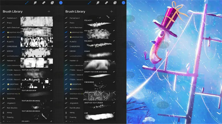 加卡特卡斯gacatka vol4 合集|Procreate笔刷详情图 8