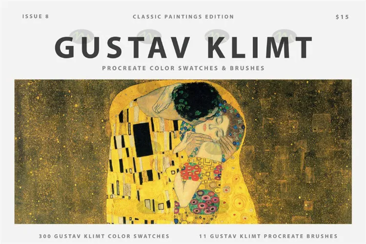 Gutav Klimt’克里姆特大师油画|Procreate笔刷详情图 8