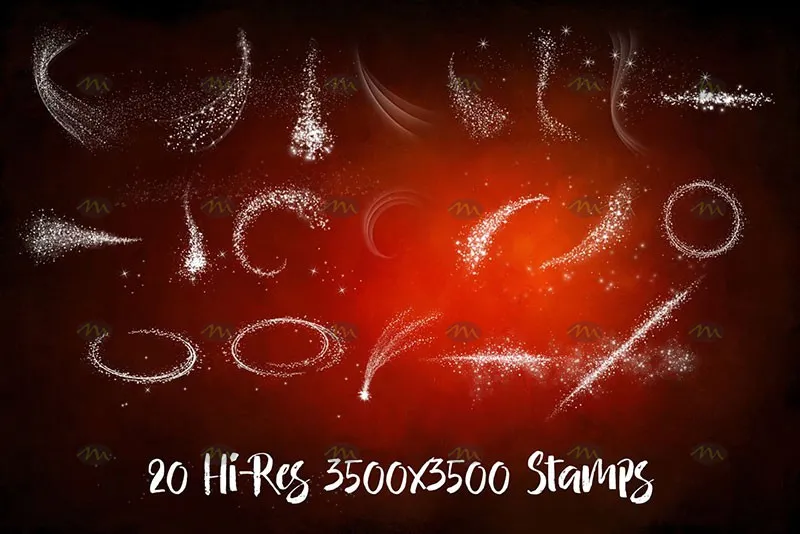 30个闪亮光效｜Procreate笔刷详情图 8