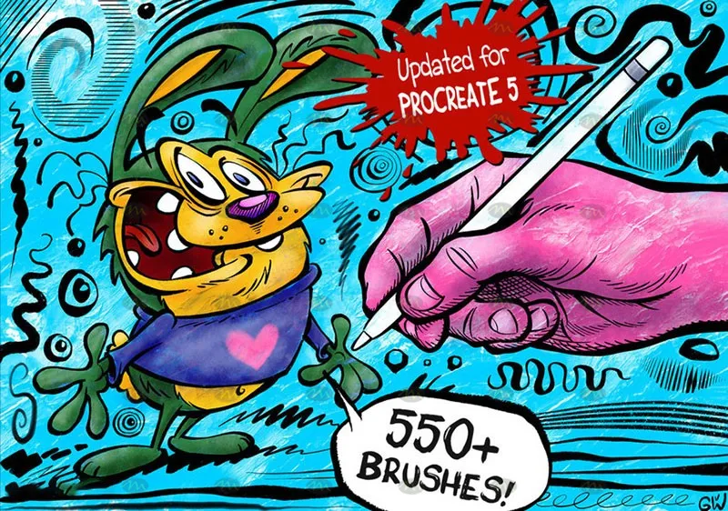 550个专业漫画|Procreate笔刷详情图 11