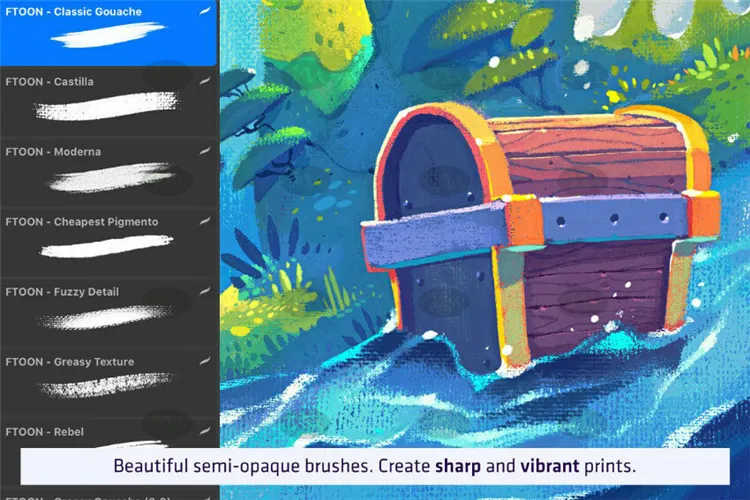 20款干画笔儿童插画包含|Procreate笔刷详情图 7