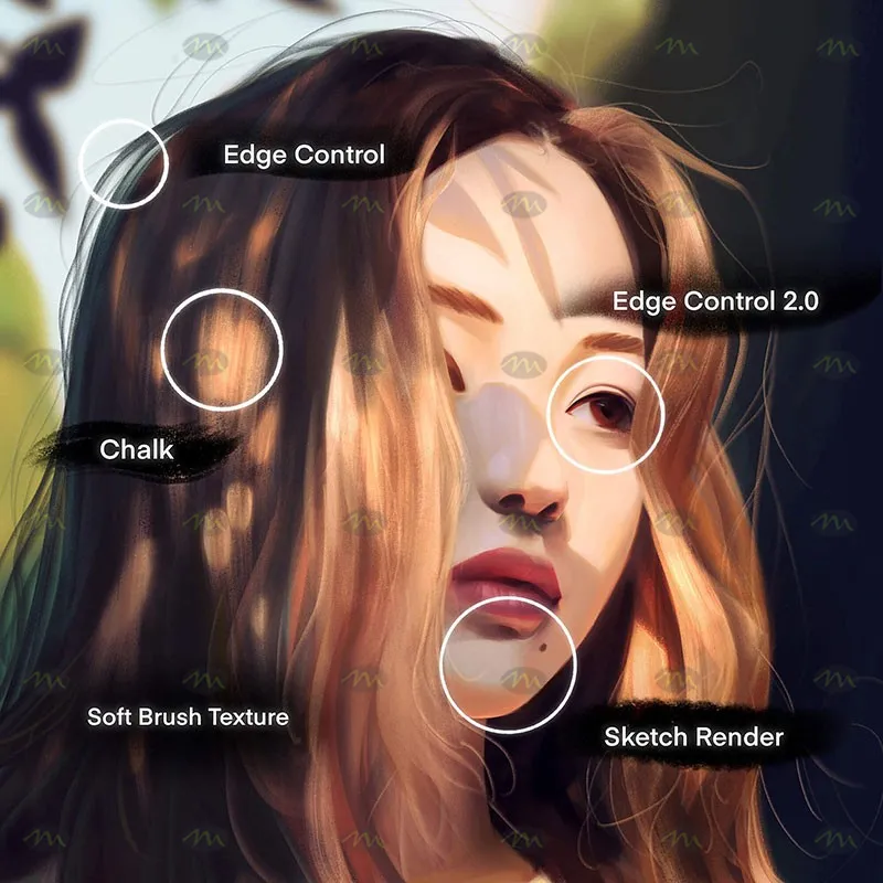 61个专业插画|Procreate笔刷详情图 6