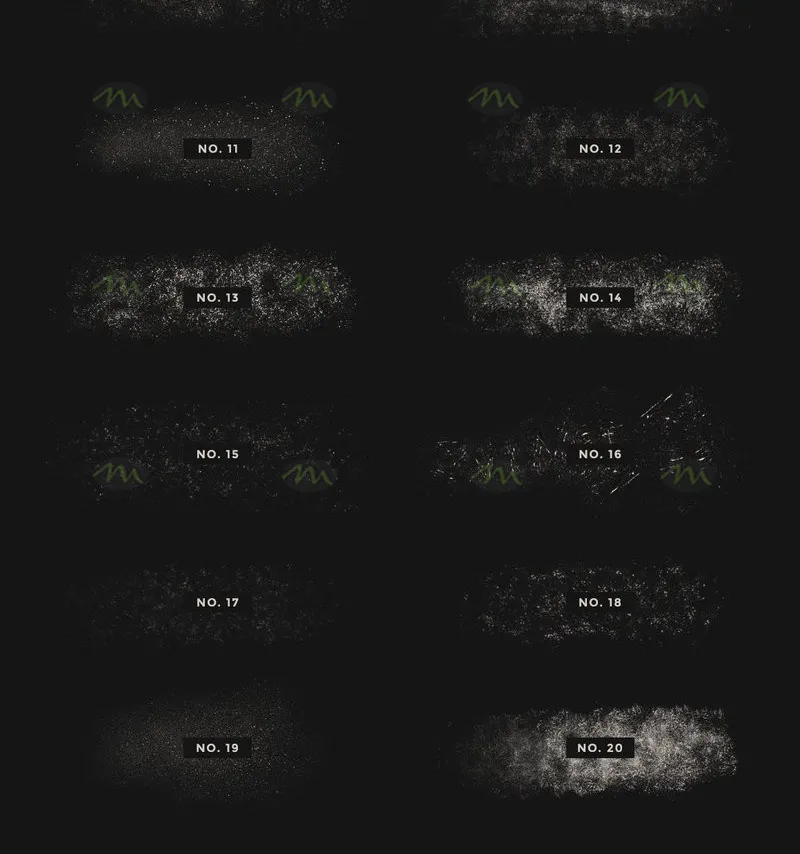 20个噪点划痕纹理|Procreate笔刷详情图 10