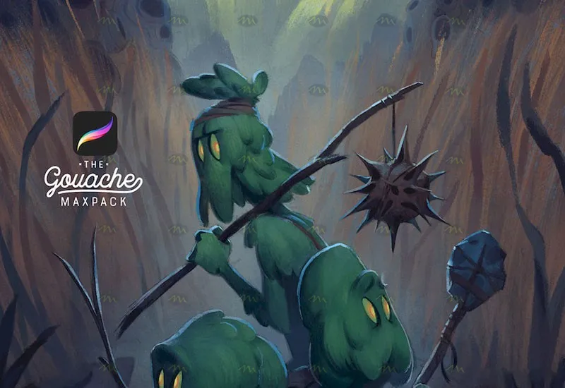 52个自然水粉|Procreate笔刷详情图 10