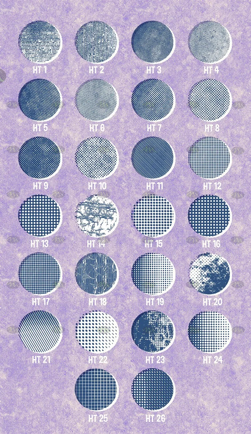 30个半色调纹理|Procreate笔刷详情图 6
