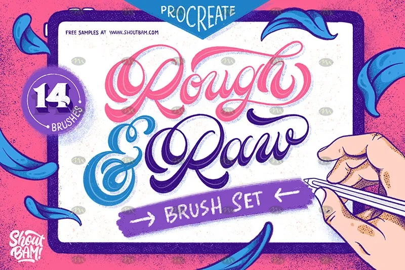 14个独特纹理噪点|Procreate笔刷详情图 14