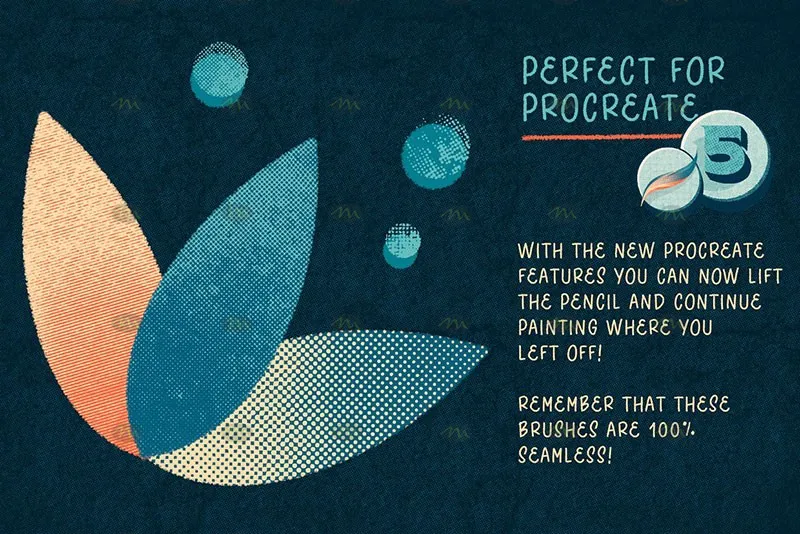 42个半色调纹理|Procreate笔刷详情图 15