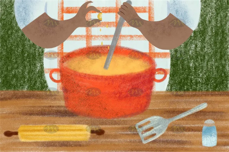 28个美食厨房元素手绘插画纹理|Procreate笔刷详情图 7