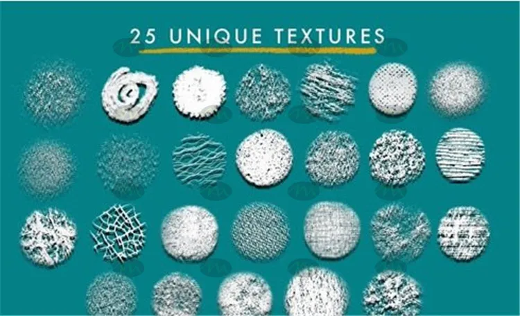 25种材质噪点网格纹理质感｜Procreate笔刷详情图 6