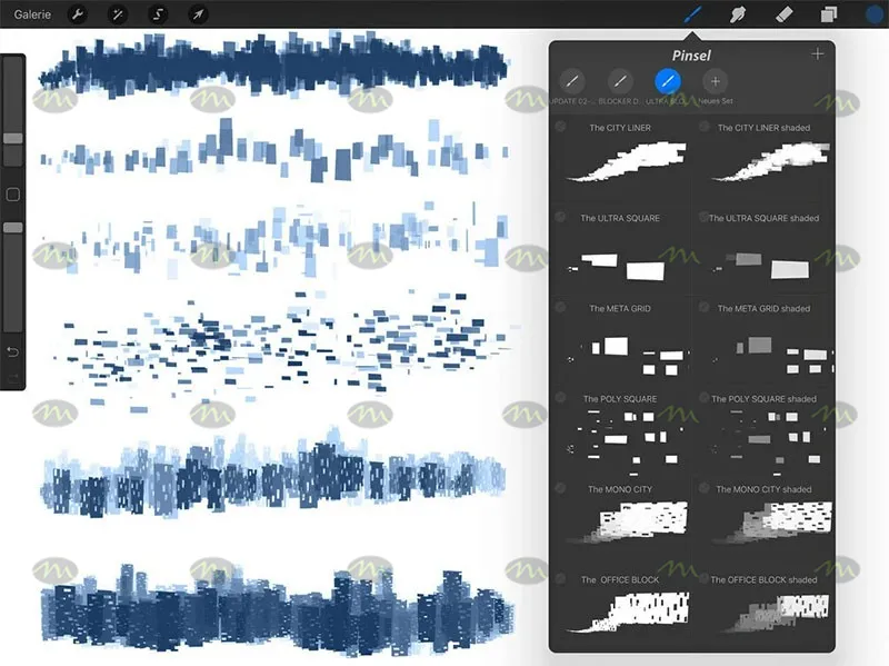30个粒子碎片概念|Procreate笔刷详情图 6