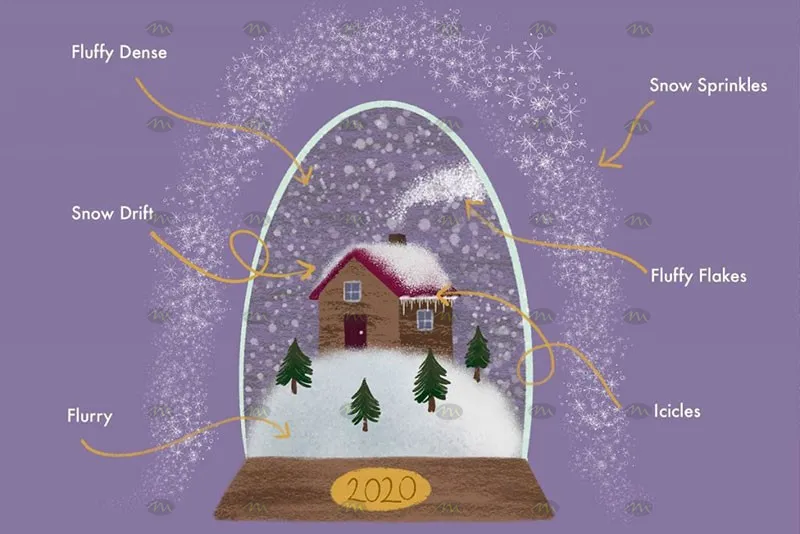 19个雪花飘雪|Procreate笔刷详情图 8