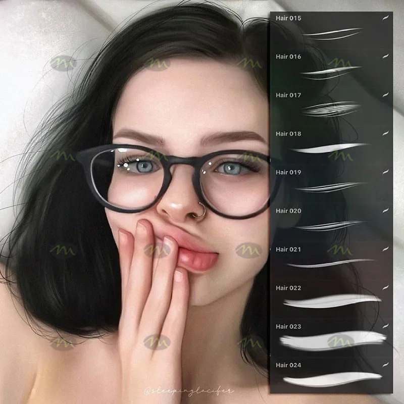 800个时尚美妆|Procreate笔刷详情图 10