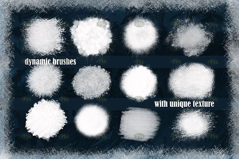 50个冰雪画笔｜Procreate笔刷详情图 12