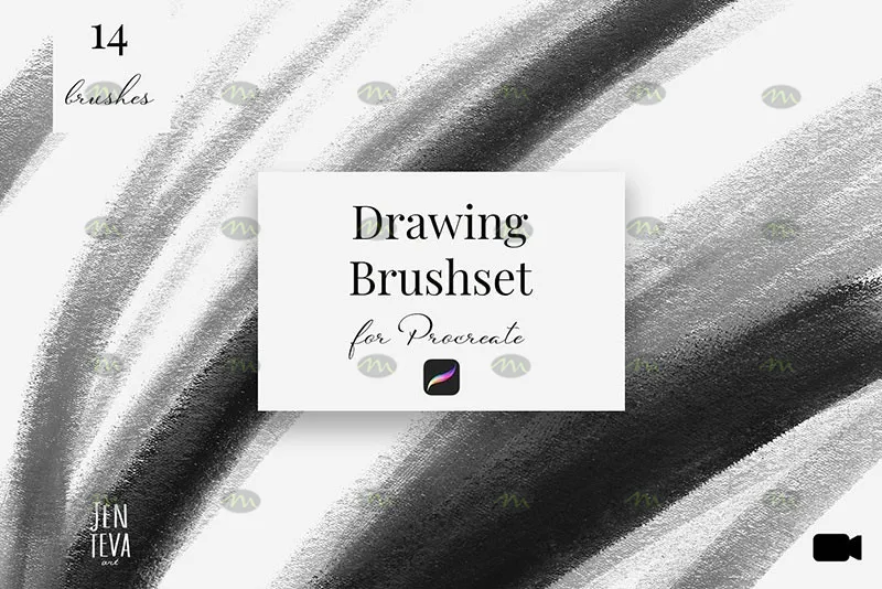 14个帆布画纹理｜Procreate笔刷详情图 13