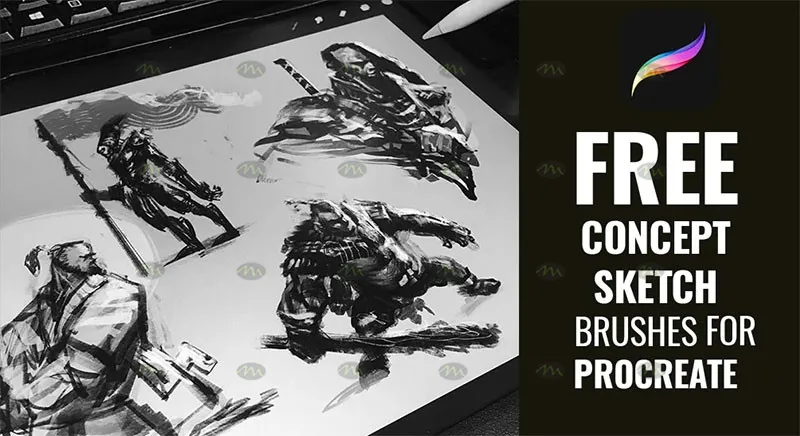 13个CG素描|Procreate笔刷详情图 8