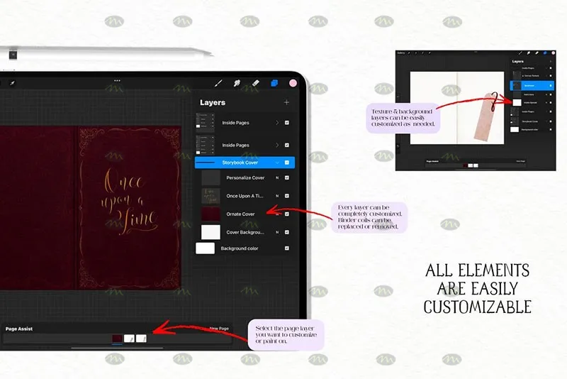 32个儿童绘本插画|Procreate笔刷详情图 11