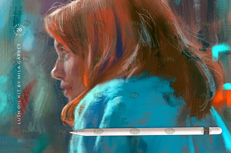 20个写实油彩插画|Procreate笔刷详情图 6