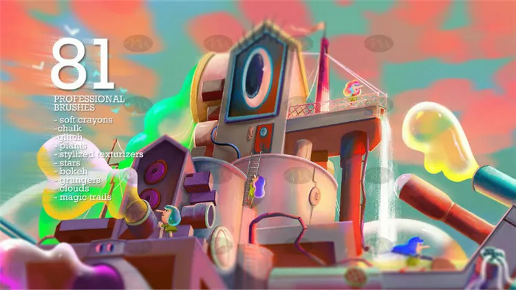 加卡特卡斯gacatka vol4 合集|Procreate笔刷详情图 11