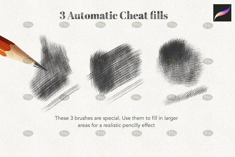 34个素描铅笔|Procreate笔刷详情图 7