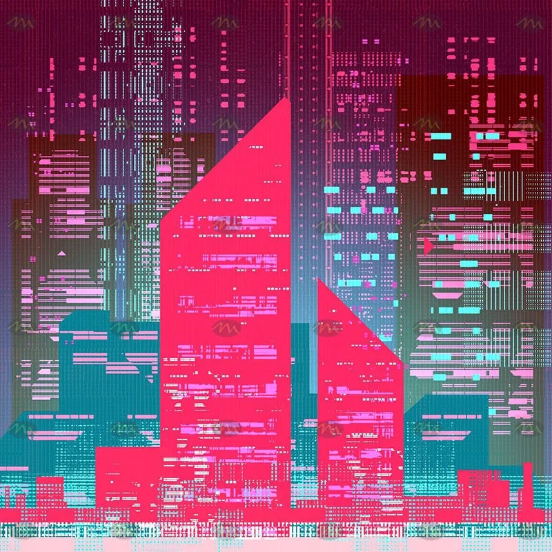 30个赛博朋克城市霓虹光效|Procreate笔刷详情图 10