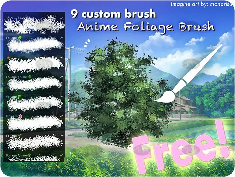 9个植物花从静物 笔|Procreate笔刷详情图 6