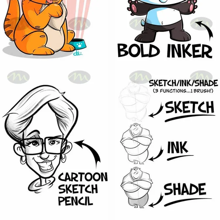 q版卡通漫画|Procreate笔刷详情图 7