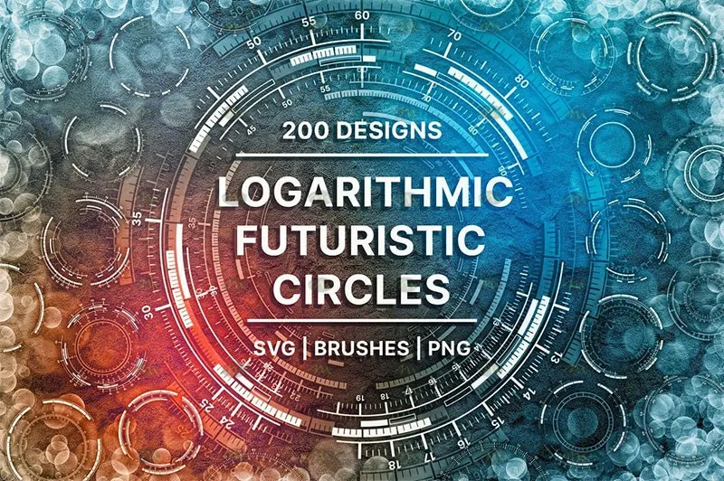 200个科技光圈套装|Procreate笔刷详情图 16