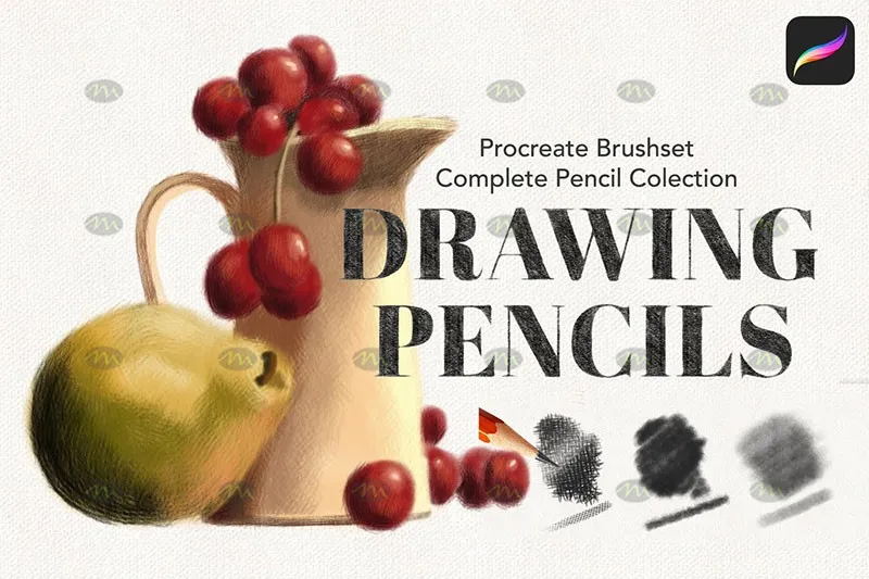 34个素描铅笔|Procreate笔刷详情图 14