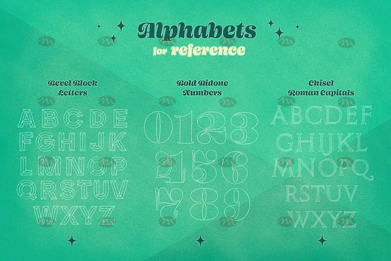 10个3D立体字|Procreate笔刷详情图 11