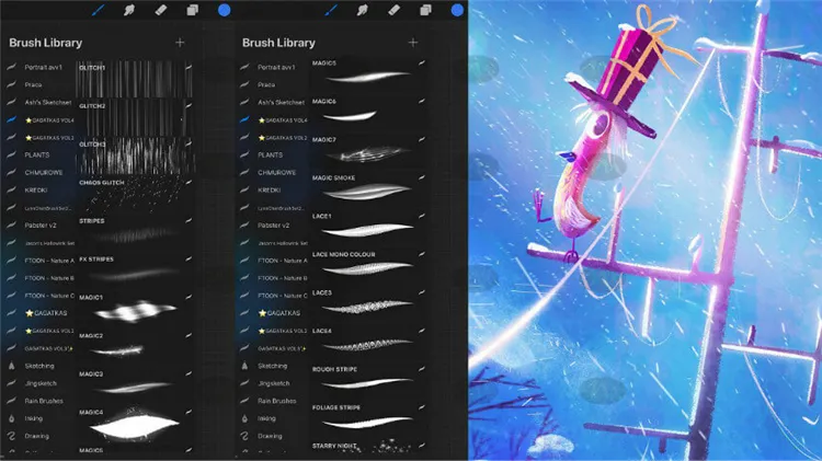 加卡特卡斯gacatka vol4 合集|Procreate笔刷详情图 7