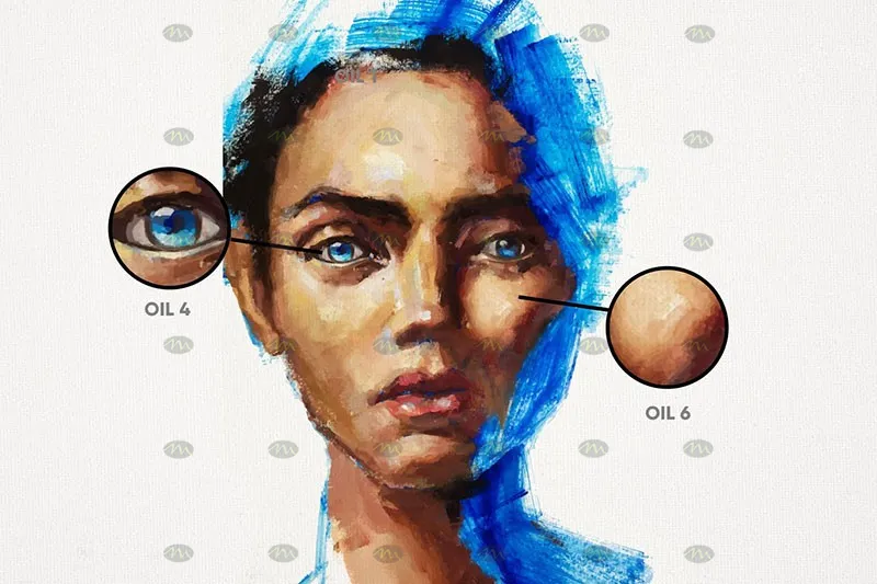 10个油画质感|Procreate笔刷详情图 6