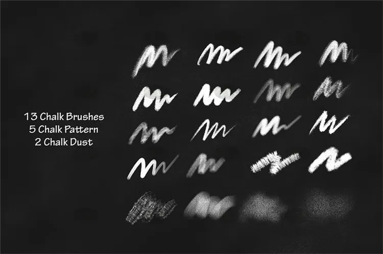 20个粉笔手写|Procreate笔刷详情图 6