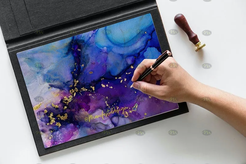 20个华丽酒精墨水画|Procreate笔刷详情图 6