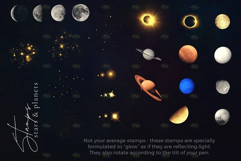 97个银河星系|Procreate笔刷详情图 14