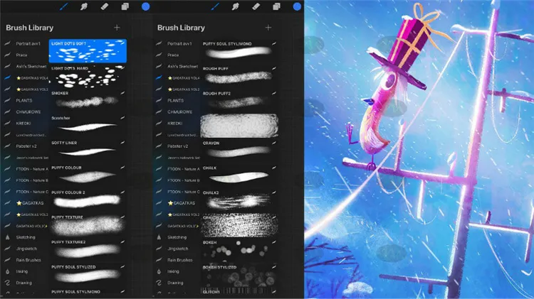 加卡特卡斯gacatka vol4 合集|Procreate笔刷详情图 10